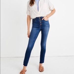 Madewell button fly high rise jeans 26